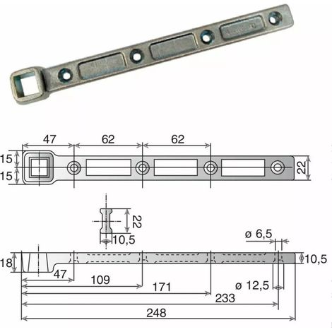 BRAS INF.DROIT A BIS DOUBLE ACTION POUR 8660TH ET 9210TH BOIS/METAL