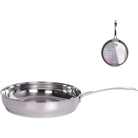 Poêle ECLAT en inox 18/10 - 28cm - H&H