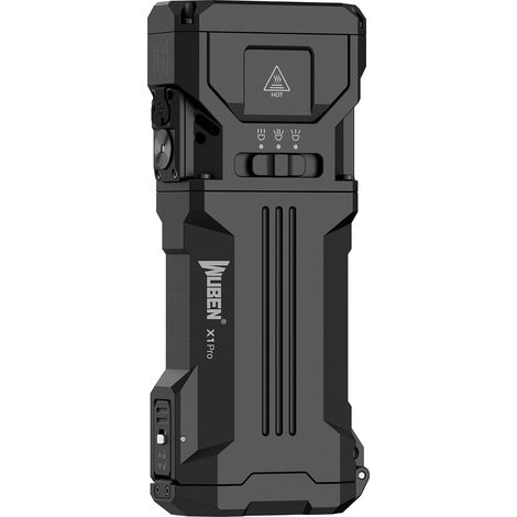 Lampe de poche rechargeable à haute puissance de lumens Lampe de poche ultra lumineuse avec 12 300 lumens Forme EDC plate avec modes spots, projecteurs et stroboscopiques Lampe de (1/5)