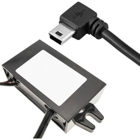 BeMatik - Convertisseur DC-DC 15W de 12V à 5V 3A avec connecteur USB miniUSB-mâle (1/5)