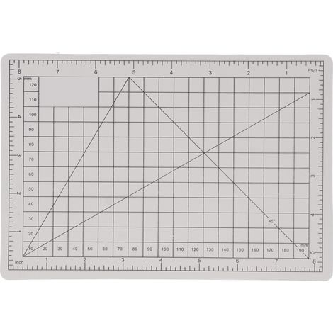 Schneidematte A5, Gravierblock, Messbrett, 2 Farben, doppelseitig, Bastelzubehör (1/5)