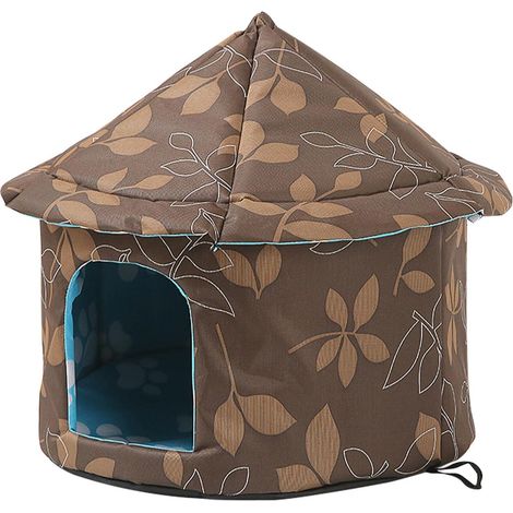 Niche pour Chat Exterieur Isolée Hiver - Chenil Chien Chauffante Isolée Grotte Abri Petit Etanche Chats et Chiens Errants(454340cm) (1/4)