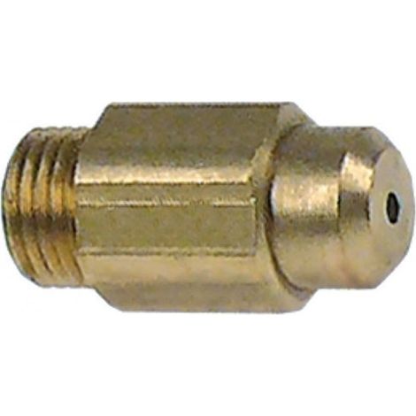UGELLO GAS M10X1 L 24MM FORO 1,10 CUCINE PROFESSIONALI ELFRAMO