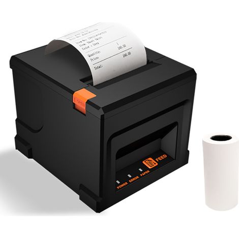 Imprimante de reçus USB 80mm avec massicot – thermique ESC/POS, pour restaurants, supermarchés, commerces (1/5)