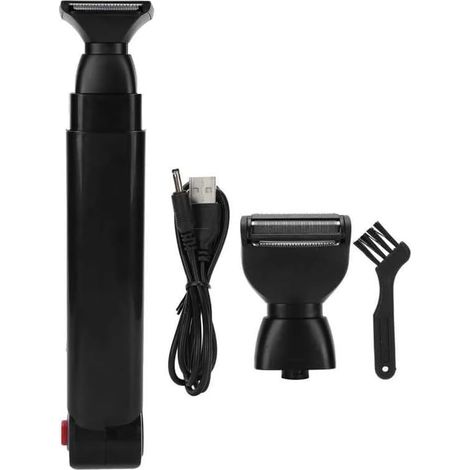 Outil de toilettage extensible rechargeable pour le dos - Design pliable - Appareil de rasage pour le dos - Outil de toilettage pour homme (1/4)
