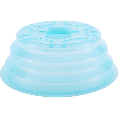 Couvercle Micro-ondes En Silicone Pliable - 11 Pouces - Résistant À La Chaleur Jusqu'à 210 °C - Pour Assiettes Standard - 1 Pièce (1/5)