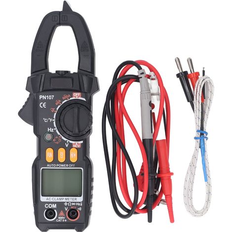 Clamp Multimeter 4000 Counts 600A 600V 40MΩ 4mF Current Digital Voltage Resistor Capacitor Tester with Backlit