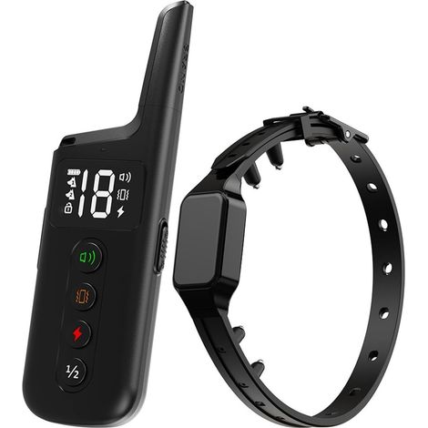 Schokbestendige Hondenhalsband met Afstandsbediening (305 metri), 4 Trainingsmodi IPX7 Waterdicht