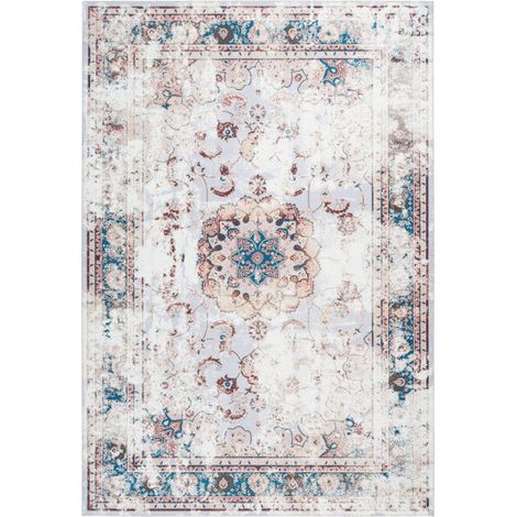 Tapis Oriental à Poils Courts "Galaxy II" Marron 80 x 150 cm (1/4)