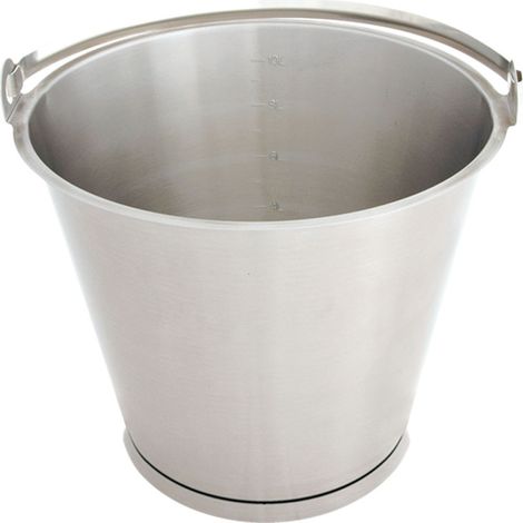 Seau en acier avec anneau 275 mm 10 litres - Stalgast