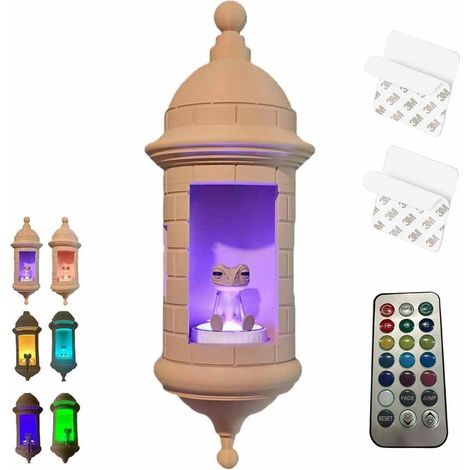 Lampe LED murale avec sons de la nature et 16 modes de couleurs changeantes, lampe d'ambiance télécommandée pour la décoration de la chambre, du bureau et du jardin, idée cadeau (1/5)
