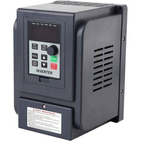 Onduleur VFD 2,2 kW monophasé 220VAC – Sortie triphasée 380VAC – Contrôle de vitesse et sens de rotation – Résistant aux interférences (1/5)