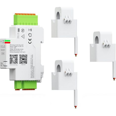 Energie-Monitor nous Zigbee 3.0 3 Klemmen 120A