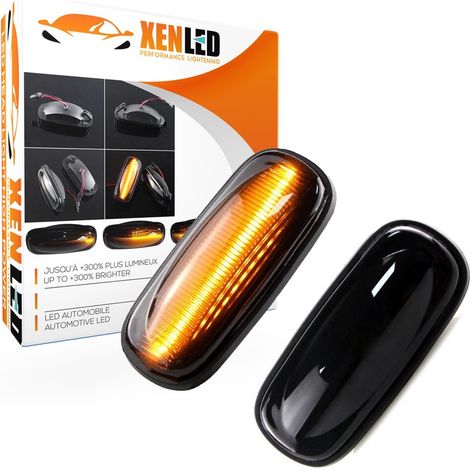 Répétiteurs latéraux LED dynamiques Land Rover Discovery, Freelander et Defender - Version Fumée - la paire - Homologué ECE (1/5)
