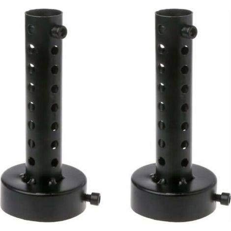60-mm-Motorradauspuffschalldämpfer, schwarz, 2 Stück, universell für Motorradauspuffrohre, Schalldämpfereinsatz, DB-Killer, kurzer Schalldämpfer