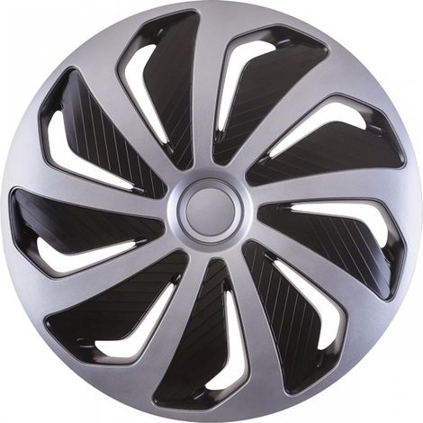 Enjoliveur de voiture Wind noir et argent 14 pouces