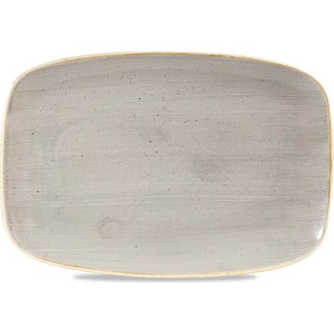 Assiette oblongue de chef Stonecast grise 12 x 7 4/5" / 300 x 199 mm - Finedine (1/4)