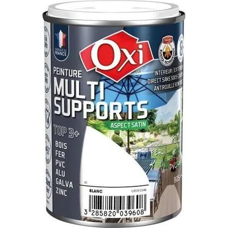 Oxi TOP3+ vernice satinata grigio scuro 0,25 L multi-superficie