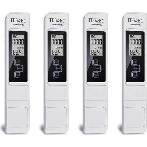 Testeur numérique de qualité de l'eau TDS-EC 4X, plage de mesure 0-9999 ppm, mesure de la pureté et de la température de l'eau (1/5)