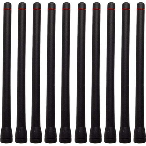 10 Pièces Antennes VHF Compatibles avec Radios ICOM Modèles F1000 F16 F33G F3026 F14 F15S F3002