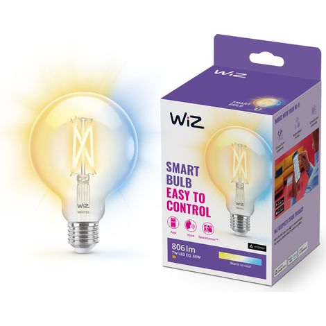 ampoule LED Connectée Wi-Fi Claire E27, Nuances de Blanc, équivalent 60W, 806 lumen (1/5)