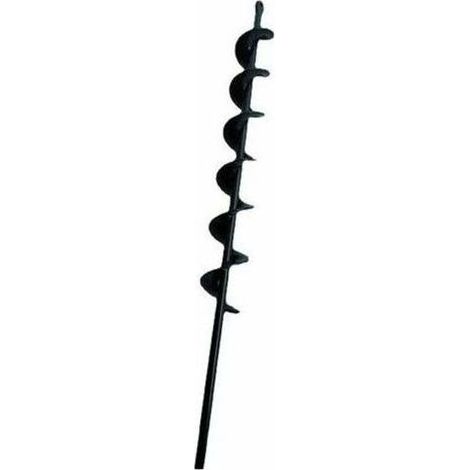 Le noir foret hélicoïdal à tarière pour bêcheur de terre de plantation de jardin 50mm×450mm., (1/4)