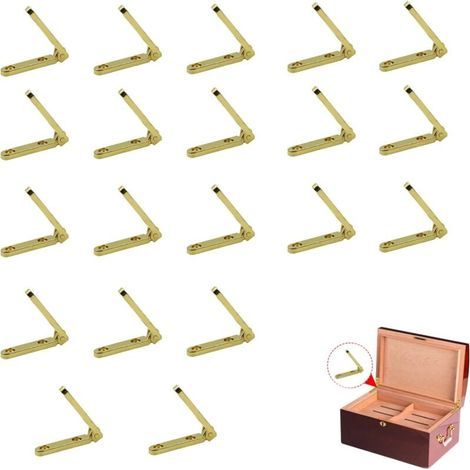 Bisagras para muebles de aleación de zinc, minibisagras plegables de 30 mm, 20 unidades, con reducción de ruido para un funcionamiento silencioso. (1/5)