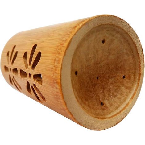 Porte-baguettes de cuisine en bambou et étagère de rangement pour la vaisselle (1/5)