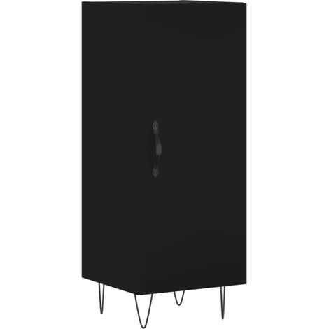 Credenza buffet cassettiera mobile contenitore organizer cucina soggiorno soggiorno 34,5 x 34 x 90 cm multistrato nero 020035913