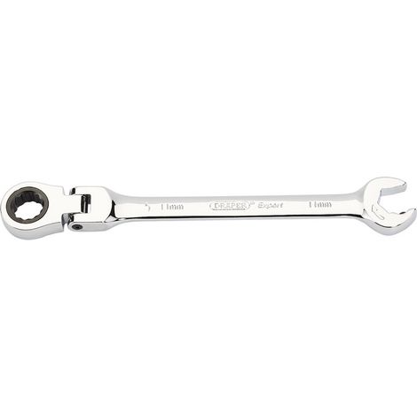 Metric Combination Spanner with Flexible Head and Double Ratcheting Features (11mm) (1/5)