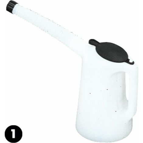 Brocca in polietilene 1 lt con coperchio