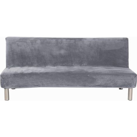 Stretchbezug für 3-Sitzer-Schlafsofa ohne Armlehnen, einfarbig (1/5)