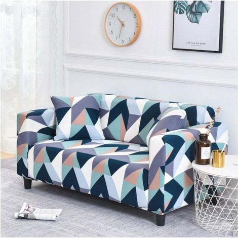 Sofabezug für 2-Sitzer-Sofas (145–185 cm), moderner Sofabezug mit Armlehnen, universeller elastischer Sofabezug, Sofabezug, Schutzhülle, farbenfrohe Überwurfdecke