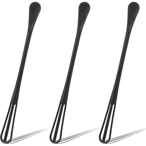 BelleRise - Set mit 3 Mini-Eierquirlen, tragbare Küchenutensilien aus Kunststoff (1/5)