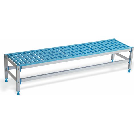 Banc en Aluminium et Polypropylène Profondeur 555 mm - L 715 à 1480 mm - Pujadas