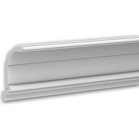 Eckleiste Profhome 650247 Deckenleiste Stuckleiste Zierleiste Neo-Klassizismus-Stil weiß 2 m