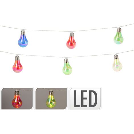 Éclairage de fête LED 10 lampes multicolores