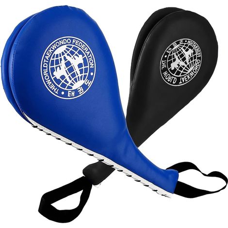 Lot de 2 coussinets de taekwondo durables pour arts martiaux, karaté, kickboxing, entraînement MMA pour enfants, jeunes et adultes (1/5)