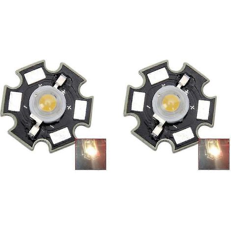 Bombillas LED de alta potencia de 3W con forma de estrella, luz blanca, paquete de 2 para decoración de interiores. (1/4)