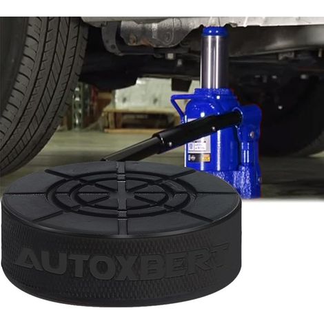 Coussin en caoutchouc pour cric hydraulique Botte en caoutchouc pour cric Support en caoutchouc pour cric de manœuvre Support de carrosserie Adaptateur pour évidement de 25 mm sur la partie inférieure (1/5)