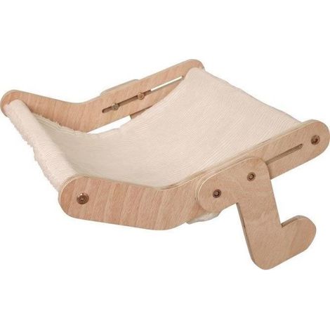 Hamac pour chats - KERBL - NAP - 42,5 x 47 cm - Bois massif - Surface réversible (1/5)