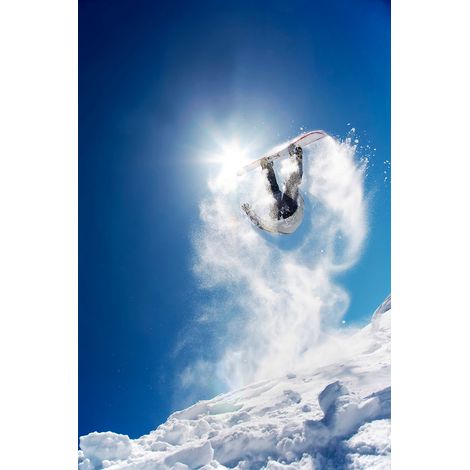 Tableau snowboarder montagne Toile imprimée (1/5)