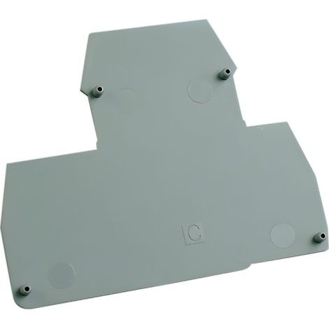 Plaque d'extrémité grise pour borne à deux étages ERD2.5 et ERD4 - IMO