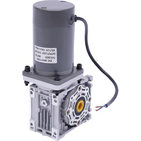 Moteur à engrenages 12 V CC, moteur à engrenages à vis sans fin 24 V, moteur à engrenages à vis sans fin RV40 120 W, vitesse de rotation réglable dans le sens horaire/antihoraire avec autoblocage (1/5)