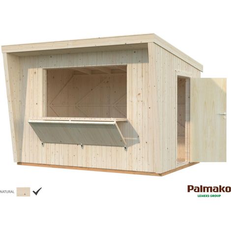Abri de jardin en bois Kira 7,7 m2 Naturel (1/5)