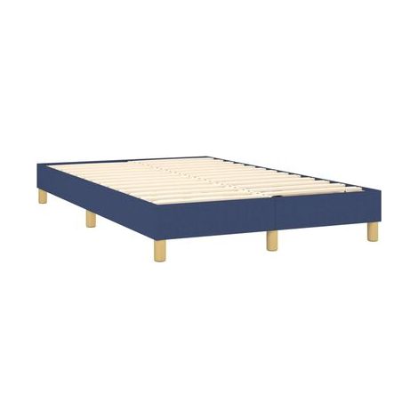 Sommier Snowco, matelas à LED bleues, 120 × 200 cm, tissu, tissu doux et respirant, éclairage led d’ambiance, pour chambre, confort quotidien, assemblage rapide (1/5)