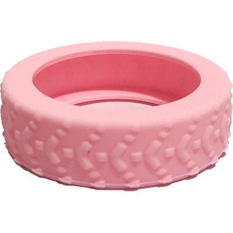 Lot de 8 couvre-roues de valise en silicone, silencieux, antidérapants, anti-chute, compatibles avec les valises et les chaises de bureau, rose (1/5)