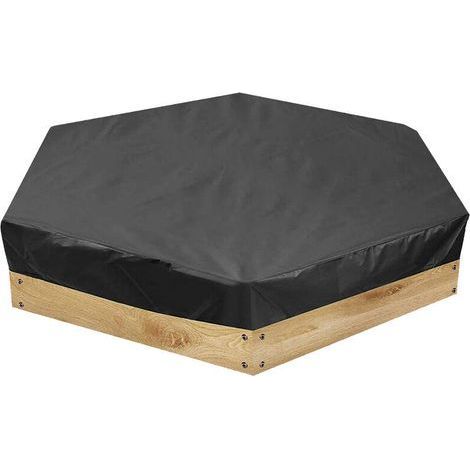 Housse de Bac à Sable pour Enfants, Bache bac à Sable, Bac a Sable avec Couvercle, pour Enfants en Tissu Polyester 190T Jardin ExtéRieur Décontracté, Imperméable, Résistant au Froid (180x150x20cm) (1/5)