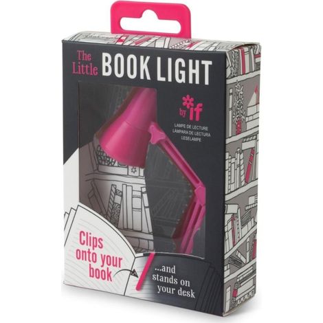 Die kleine Buchlampe in Rosa