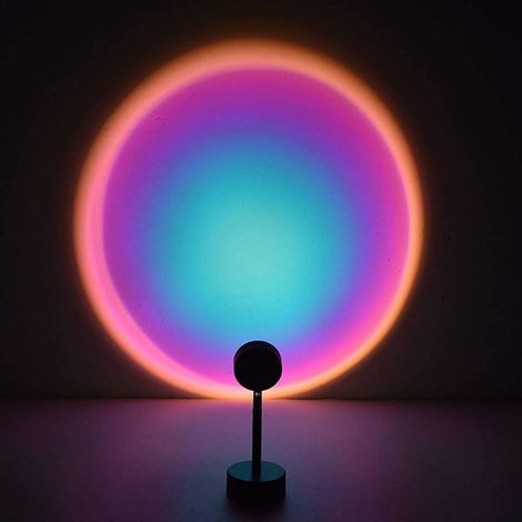 Lampe sur pied à projection LED Rare Pearl, lampe à irisation arc-en-ciel Moo (1/4)